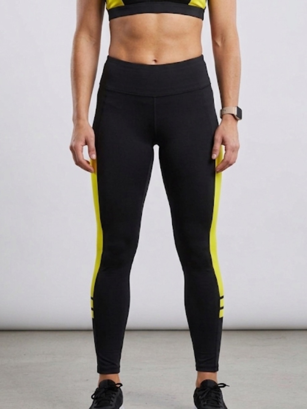 JUSTFAB Black Active Leggings Medium